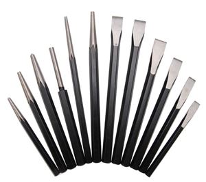 Obrazek Splintentreiberset, inkl. Meißel + Körner, 12-tlg.