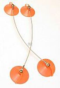 Bild von Doppel-Gummisauger, Ø 115 mm, Aluminium