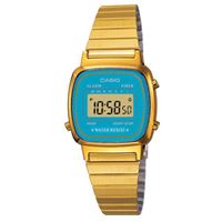 Εικόνα της Casio Retro Collection LA670WGA-2DF Damenuhr Chronograph