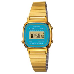 Afbeelding van Casio Retro Collection LA670WGA-2DF Damenuhr Chronograph