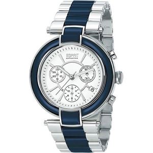 Resim Esprit EL101582F03 Physis Blue Damenuhr Chronograph