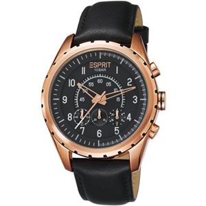 Afbeelding van Esprit ES105351004 Colossal Chrono Rose Gold Black Herrenuhr Chronograph