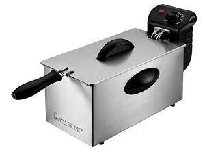 Resim Clatronic Edelstahl-Fritteuse FR 3586 2000W 3 Liter inox