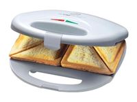 Image de Clatronic Sandwichtoaster ST 3477 Weiß-Inox
