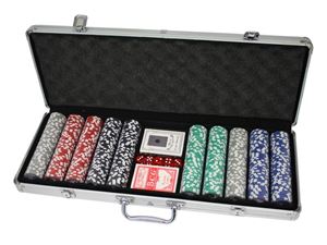 Εικόνα της 500 Poker Chips mit Alukoffer (11,5 Gramm)