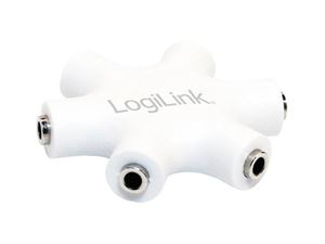 Afbeelding van LogiLink Audio Splitter für bis zu 5 Personen (CA1088) weiss