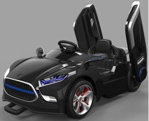 Resim Kinderfahrzeug - Elektro Auto Future 12V7A Akku, 2 Motoren- 2,4Ghz ferngesteuert, mit MP3- schwarz