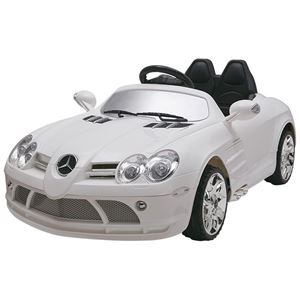 Obrazek Kinderfahrzeug - Elektro Auto "Mercedes SLR McLaren" - lizenziert - 12V7AH Akku,2 Motoren- 2,4Ghz Fernsteuerung, MP3- weiss