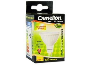 Imagen de Camelion LED Sparlampe 6 SMD LED 5W GU5.3 (Tageslicht 6400K)