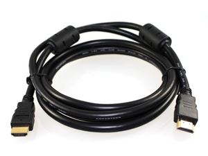 Изображение HDMI High Speed with Ethernet Kabel mit Ferrit-Kern FULL HD (2,0 Meter)