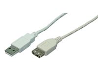Εικόνα της LogiLink USB Verlängerung USB 2.0 - A-Stecker - grau (CU0010)