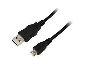 Bild von LogiLink USB 2.0 Kabel Typ-A auf Typ-Micro B - 3m - schwarz (CU0059)