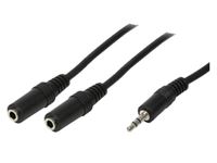 Εικόνα της LogiLink Audio Kabel 0,20m (1x3,5 auf 2x3,5 Stereo Jacks)