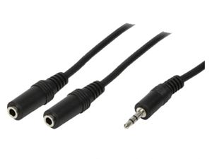 Εικόνα της LogiLink Audio Kabel 0,20m (1x3,5 auf 2x3,5 Stereo Jacks)