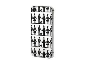 Bild von lubique skin sticker für iPhone 5 (SK2042 Menschen schwarz)