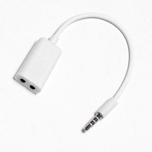 Bild von Usb 3.5mm stereo Audio splitter Kabel Schwarz  3,5 mm Klinke für Iphone/Ipod