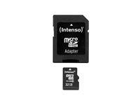 Bild von MicroSDHC 32GB Intenso +Adapter CL10 Blister