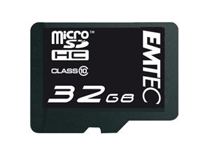 Imagen de MicroSDHC 32GB EMTEC +Adapter CL10 mini Jumbo Extra Blister