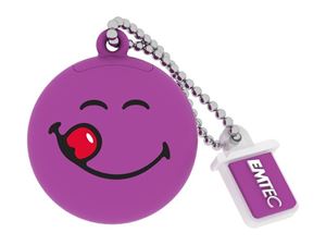Picture of USB FlashDrive 8GB EMTEC SmileyWorld -Yum Yum- (Lila)