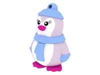 Εικόνα της USB FlashDrive 8GB EMTEC Blister Animalitos (Miss-Pinguin)