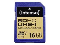 Immagine di SDHC 16GB Intenso Premium CL10 UHS-I Blister