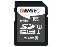 Εικόνα της SDHC 16GB EMTEC CL10 Platinum 80MB/s UHS-I U3 Blister