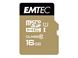 Imagen de MicroSDHC 16GB EMTEC +Adapter CL10 Gold+ UHS-I 85MB/s Blister