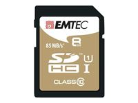 Imagen de SDHC 8GB EMTEC CL10 Gold+ UHS-I 85MB/s Blister