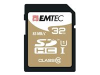 Εικόνα της SDHC 32GB Emtec CL10 Gold+ UHS-I 85MB/s Blister