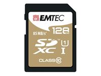 Obrazek SDXC 128GB EMTEC CL10 Gold+ UHS-I 85MB/s Blister
