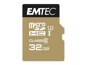 Obrazek MicroSDHC 32GB EMTEC SpeedIn CL10 95MB/s FullHD 4K UltraHD Blister