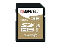 Imagen de SDHC 32GB EMTEC SpeedIn CL10 95MB/s FullHD 4K UltraHD Blister