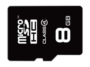 Resim MicroSDHC 8GB EMTEC +Adapter CL4 mini Jumbo Super Blister