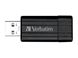 Bild von USB FlashDrive 8GB Verbatim PinStripe (Schwarz/Black) Blister