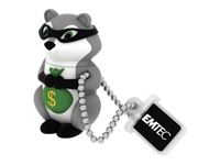 Afbeelding van USB FlashDrive 8GB EMTEC Blister Animalitos (Gangster Raccoon)