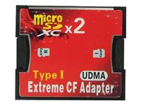 Εικόνα της CF Card Adapter Extreme Type I für 2x MicroSD/SDHC/SDXC (Blister)