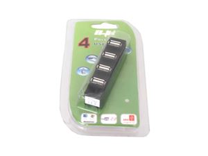 Изображение USB HUB 4-Port USB 2.0 Schwarz