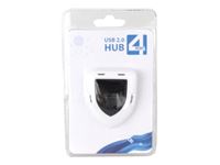 Resim USB HUB 4-Port USB 2.0 Dreieck Weiß