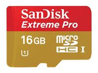 Imagen de MicroSDHC 16GB Sandisk Extreme Pro CL10 UHS-I 95MBs/633x Bulk/Mini Case