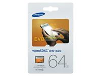 Imagen de MicroSDXC 64GB Samsung CL10 EVO UHS-I w/o Adapter Retail