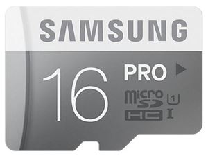 Picture of MicroSDHC 16GB Samsung CL10 PRO w/o Adapter UHS-1 Blister