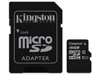 Imagen de MicroSDHC 16GB Kingston CL10 UHS-I Blister