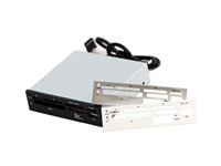 Immagine di 3.5 USB 2.0 Kartenleser (bis zu 480 MBit/s) inkl. Wechselblenden schwarz/silber/weiß