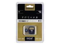 Image de MicroSDHC 4GB Intenso +Adapter CL4 Blister