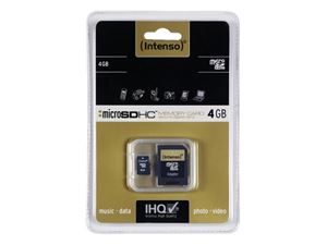 Immagine di MicroSDHC 4GB Intenso +Adapter CL4 Blister