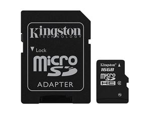 Immagine di MicroSDHC 16GB Kingston CL4 Blister