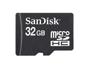 Immagine di MicroSDHC 32GB Sandisk CL4 w/o Adapter Blister/Retail