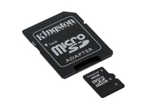 Bild von MicroSDHC 4GB Kingston CL4 Blister