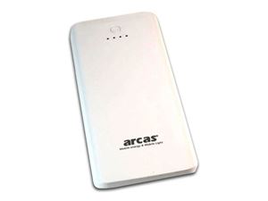 Afbeelding van Arcas Powerbank V25 Mobiler Akku 8000mAh (Weiß)