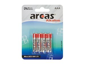 Afbeelding van Batterie Arcas Alkaline Micro AAA (4 St.)
